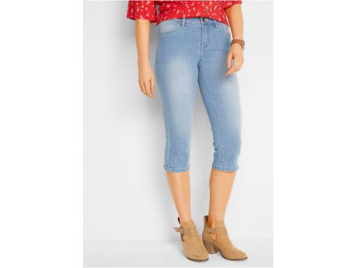 B.P.C jeansowe spodnie capri damskie JASNY JEANS r.50