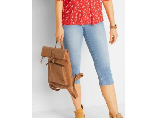 B.P.C jeansowe spodnie capri damskie JASNY JEANS r.50