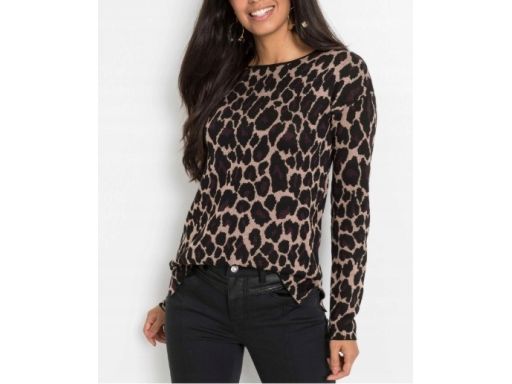 B.P.C sweter beżowy w cętki r.48/50