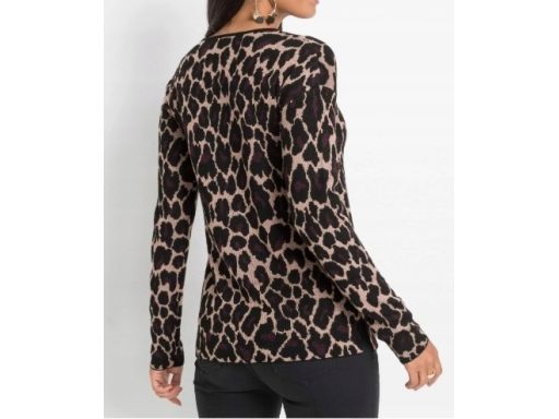 B.P.C sweter beżowy w cętki r.48/50