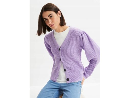 B.P.C fioletowy sweter rozpinany r.40/42