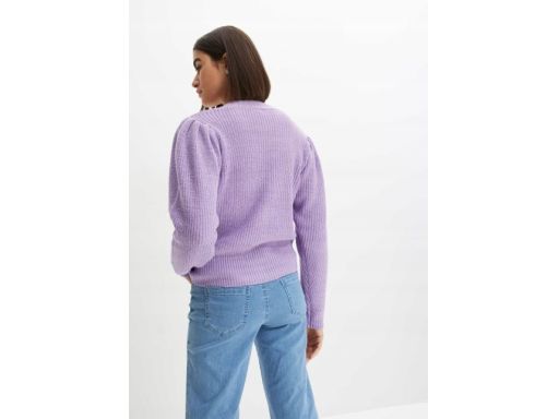 B.P.C fioletowy sweter rozpinany r.40/42