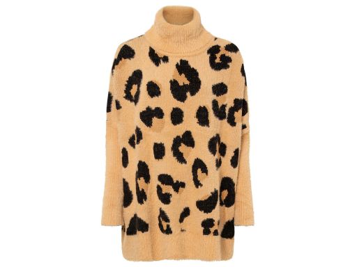 B.P.C sweter z golfem oversize w cętki ^44/46