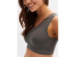 B.P.C 2-pak biustonosz bustier top szary z koronkÄ… S.