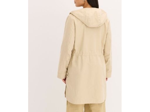 B.P.C kurtka-parka cienka beżowa z kapturem r.44