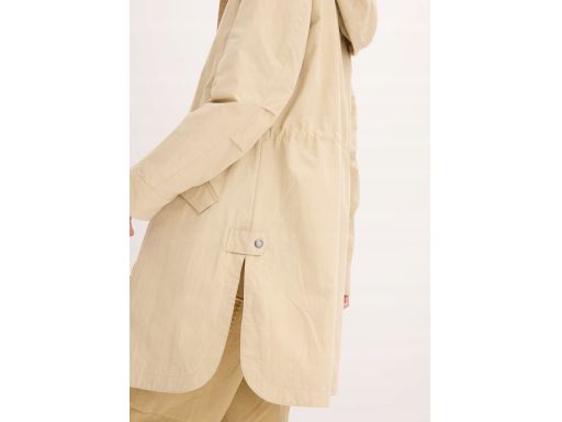 B.P.C kurtka-parka cienka beżowa z kapturem r.44