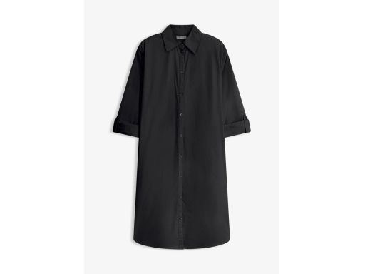 B.P.C Sukienka szmizjerka czarna midi r.48