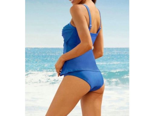 B.P.C tankini szafirowe z marszczeniem 42.