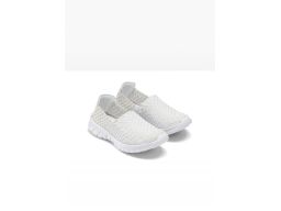B.P.C buty wsuwane damskie jasnoszare z połyskującą nitką r.42