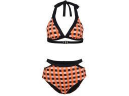 B.P.C bikini trójkątne miseczki w kratkę 40 (80C).