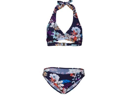 B.P.C bikini we wzory kolorowe wiązane na szyi z figami 36.