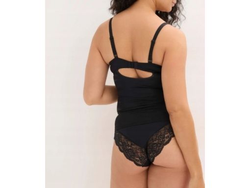 B.P.C top czarny z biustonoszem koronkowym r.90B