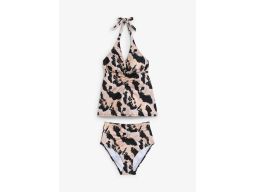 B.P.C tankini ekskluzywne z figami maxi czarno-biało-złote 42.