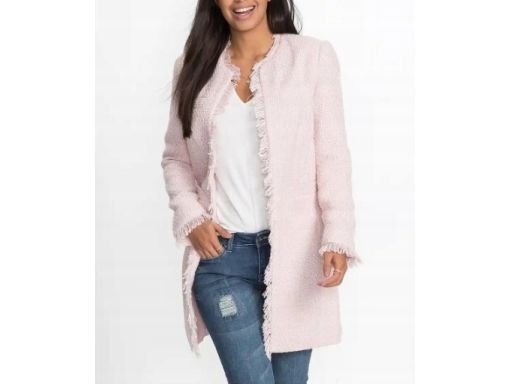 B.P.C marynarka w wyglądzie boucle różowa r.34