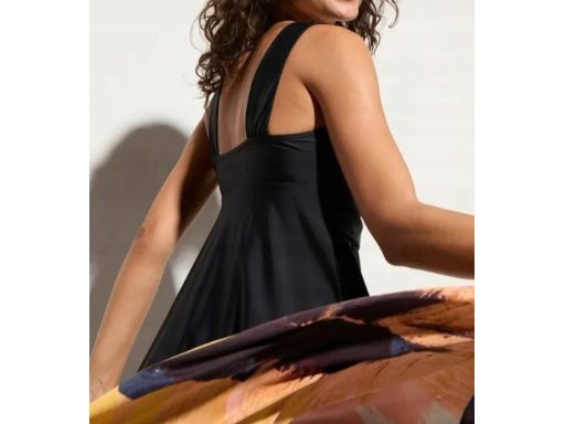 B.P.C tankini asymetryczne czarne z bokserkami 42.