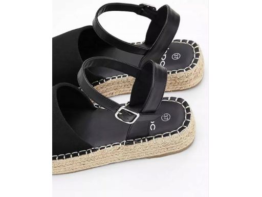 B.P.C sandały espadryle czarne 38.
