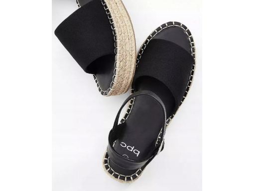 B.P.C sandały espadryle czarne 38.