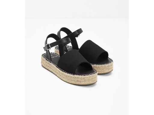 B.P.C sandały espadryle czarne 38.