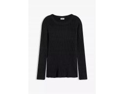B.P.C sweter gruby prążek czarny damski r.40/42