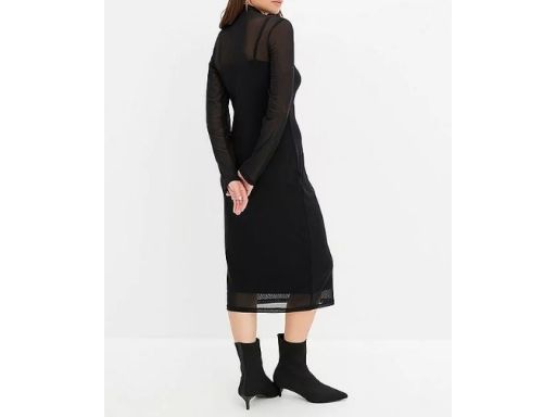 B.P.C sukienka siateczkowa z podszewką midi r.40/42