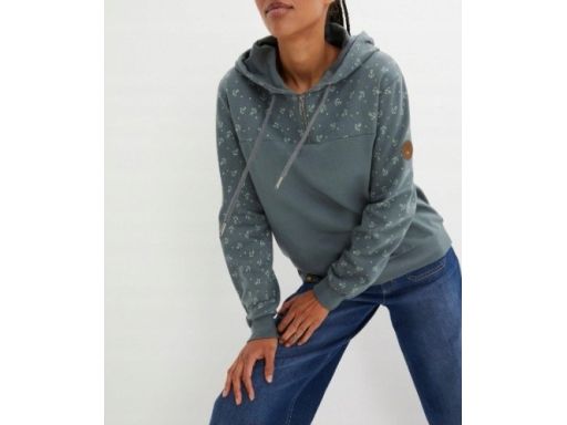 B.P.C bluza z kapturem wzór kotwic 56/58.