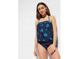 B.P.C tankini granatowe w turkusowe wzory 46.