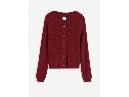 B.P.C sweter bordowy rozpinany 36/38.