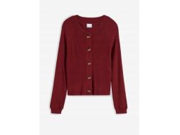 B.P.C sweter bordowy rozpinany 36/38.