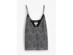 B.P.C top siateczkowy czarny w kwiaty r.40/42