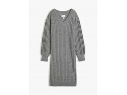 B.P.C sukienka dzianinowa szara midi r.36/38