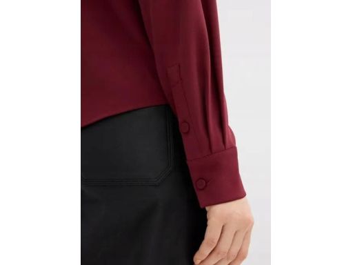 B.P.C bluzka z lejącym dekoltem bordowa elegancka 46.
