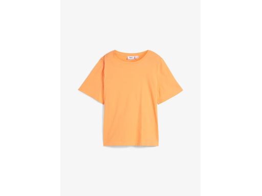 B.P.C t-shirt damski pomarańczowy z nadrukiem na plecach Bawełniany ^4