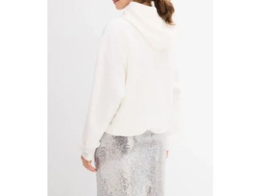 B.P.C bluza oversize z kapturem śmietankowa