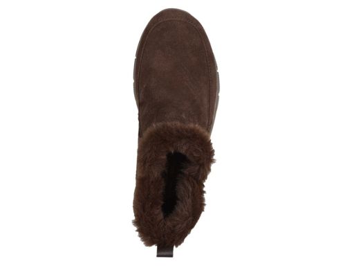Skechers Botki Damskie Zimowe Easy Going Cool Zip! ocieplane brąz 37 E