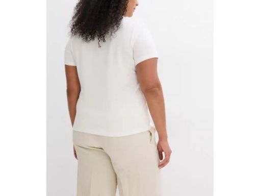 B.P.C t-shirt z nadrukiem śmietankowy r.44/46