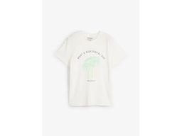 B.P.C t-shirt z nadrukiem śmietankowy r.44/46