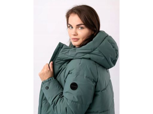 ICEPEAK Kurtka puchowa płaszcz za kolano zielony 46