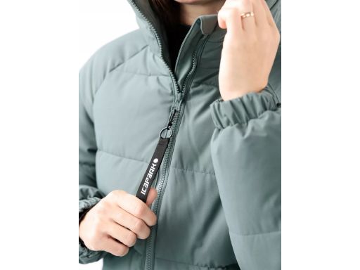 ICEPEAK Kurtka puchowa płaszcz za kolano zielony 46