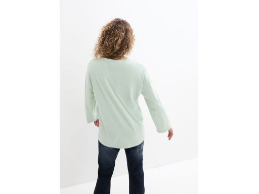 B.P.C t-shirt damski długi rękaw oversize z szerokimi rękawami 48/50.