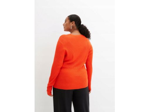 B.P.C sweter z wycięciami i dekoracyjnymi guzikami r.40/42
