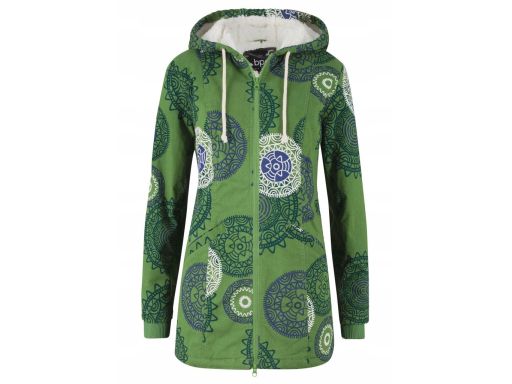 B.P.C parka przejściowa zielona we wzory damska 38.