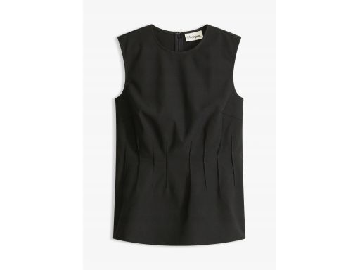 B.P.C top czarny z bengaliny taliowany 50.