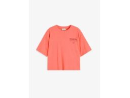 B.P.C krótki t-shirt oversize neonowy z nadrukiem 44/46.
