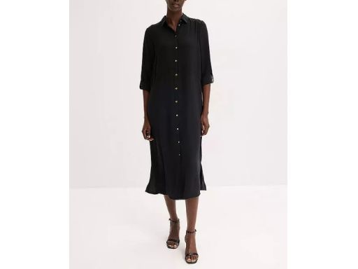B.P.C sukienka szmizjerka czarna midi r.38