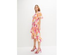 B.P.C asymetryczna sukienka w kwiaty r.44