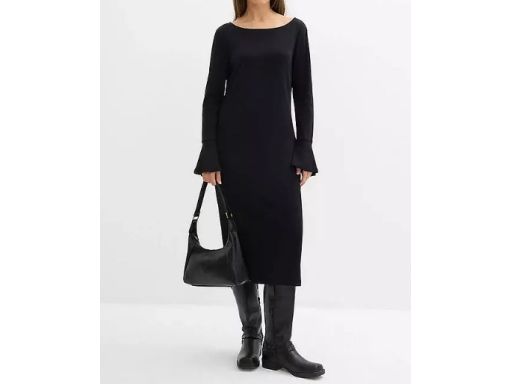 B.P.C sukienka shirtowa czarna midi 52/54.