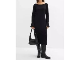 B.P.C sukienka shirtowa czarna midi 52/54.