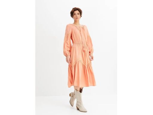 B.P.C sukienka midi boho pomarańczowa ^44