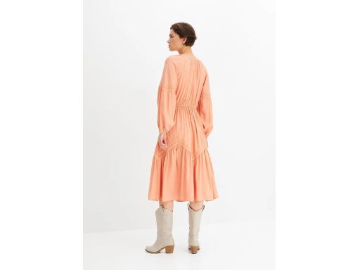 B.P.C sukienka midi boho pomarańczowa ^44