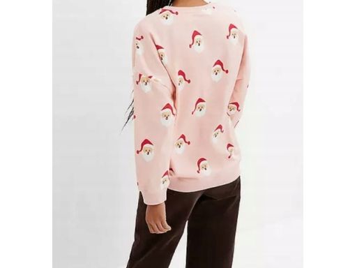 B.P.C bluza świąteczna różowa w mikołaje 52/54.